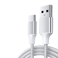 Cable Type-C Android Universel 3A H04 pour Oppo Reno10 5G Blanc