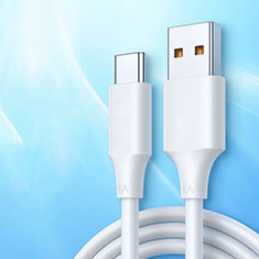 Cable Type-C Android Universel 6A H05 pour Samsung Galaxy Note Fe N935s N935k N935l Blanc
