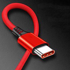 Cable Type-C Android Universel 6A H06 pour Apple iPhone 15 Plus Rouge