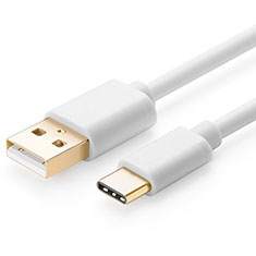 Cable Type-C Android Universel T01 pour Oppo A52 Blanc