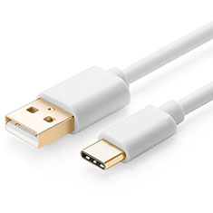 Cable Type-C Android Universel T01 pour LG Q52 Blanc