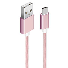 Cable Type-C Android Universel T04 pour Xiaomi Redmi Note Rose