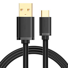 Cable Type-C Android Universel T08 pour Vivo Y20i India Noir
