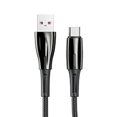 Cable Type-C Android Universel T12 pour Samsung Galaxy S7 Edge G935F Noir