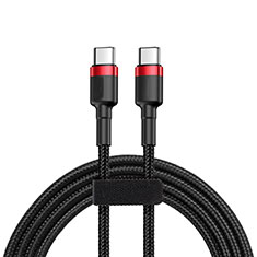 Cable Type-C Android Universel T16 pour Oppo A15 Noir