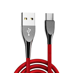 Cable Type-C Android Universel T21 pour Huawei Nova 8 SE 5G Rouge