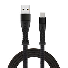 Cable Type-C Android Universel T26 pour Samsung Galaxy Tab S2 9.7 SM-T810 SM-T815 Noir