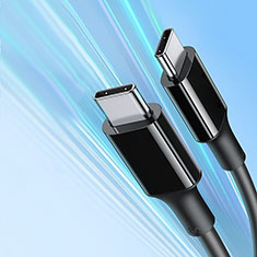 Cable Type-C USB-C vers Type-C USB-C 100W H05 pour Samsung Galaxy Book Flex 15.6 NP950QCG Noir