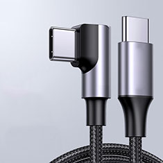 Cable Type-C USB-C vers Type-C USB-C 60W H01 pour Huawei MagicBook Pro 2020 16.1 Gris Fonce