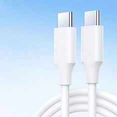 Cable Type-C USB-C vers Type-C USB-C 60W H04 pour Apple MacBook Pro 15 Retina Blanc