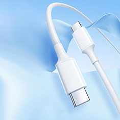 Cable Type-C USB-C vers Type-C USB-C 60W H05 pour Apple MacBook Air 11 Blanc