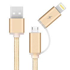 Cable USB 2.0 Android Universel A04 pour Oppo A52 Or