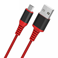 Cable USB 2.0 Android Universel A06 pour Huawei Honor Pad 6v 10.4 Rouge