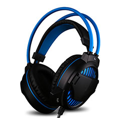 Casque Ecouteur Filaire Sport Stereo Intra-auriculaire Oreillette H55 pour Huawei Honor 9X Bleu