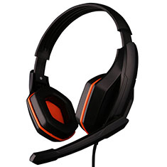Casque Filaire Sport Stereo Ecouteur Intra-auriculaire Oreillette H51 pour LG Velvet 5G Orange