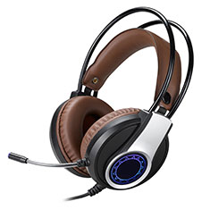 Casque Filaire Sport Stereo Ecouteur Intra-auriculaire Oreillette H54 pour Samsung Galaxy Ace 3 S7270 S7272 S7275 Marron