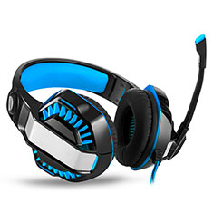 Casque Filaire Sport Stereo Ecouteur Intra-auriculaire Oreillette H67 pour HTC Desire 820 Bleu