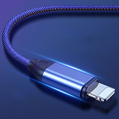 Chargeur Cable Data Synchro Cable C04 pour Apple iPhone SE3 (2022) Bleu