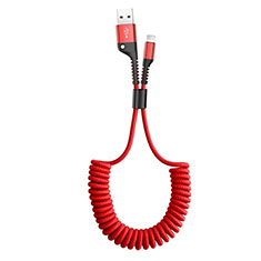 Chargeur Cable Data Synchro Cable C08 pour Apple iPhone X Rouge