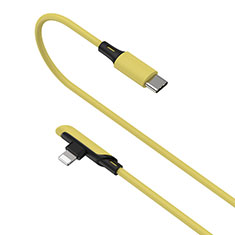 Chargeur Cable Data Synchro Cable D10 pour Apple iPhone 12 Jaune