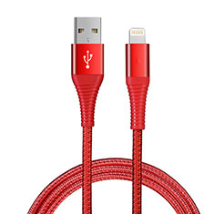 Chargeur Cable Data Synchro Cable D14 pour Apple iPhone 14 Rouge