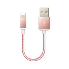 Chargeur Cable Data Synchro Cable D18 pour Apple iPhone 14 Or Rose