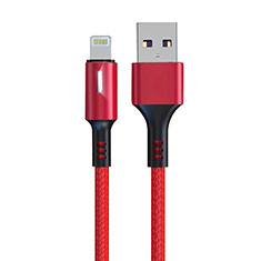 Chargeur Cable Data Synchro Cable D21 pour Apple iPhone 14 Pro Rouge