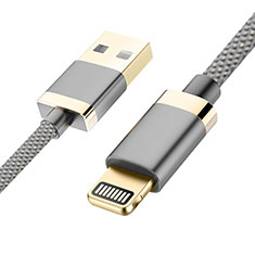Chargeur Cable Data Synchro Cable D24 pour Apple iPhone 14 Plus Gris