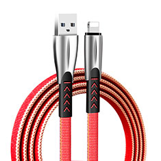 Chargeur Cable Data Synchro Cable D25 pour Apple iPhone 14 Rouge