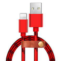 Chargeur Cable Data Synchro Cable L05 pour Apple iPhone 11 Pro Rouge