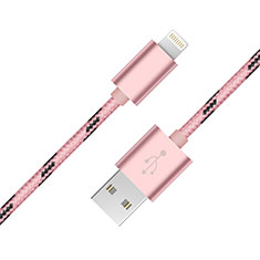 Chargeur Cable Data Synchro Cable L10 pour Apple iPhone 12 Pro Rose