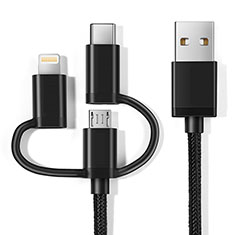 Chargeur Lightning Cable Data Synchro Cable Android Micro USB C01 pour Apple iPad Air 2 Noir