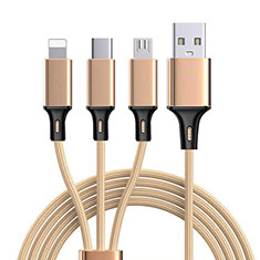 Chargeur Lightning Cable Data Synchro Cable Android Micro USB Type-C ML08 pour Amazon Kindle Paperwhite 6 inch Or