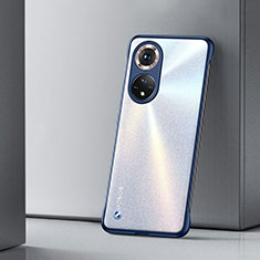 Coque Antichocs Rigide Sans Cadre Transparente Crystal Etui Housse H01 pour Huawei Honor 50 Pro 5G Bleu