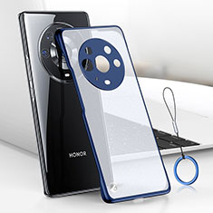 Coque Antichocs Rigide Sans Cadre Transparente Crystal Etui Housse H01 pour Huawei Honor Magic3 Pro 5G Bleu