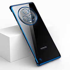 Coque Antichocs Rigide Sans Cadre Transparente Crystal Etui Housse H01 pour Huawei Honor Magic5 Pro 5G Bleu