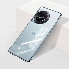 Coque Antichocs Rigide Sans Cadre Transparente Crystal Etui Housse H01 pour OnePlus 11 5G Bleu