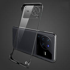 Coque Antichocs Rigide Sans Cadre Transparente Crystal Etui Housse H01 pour Vivo X80 Pro 5G Noir