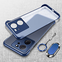 Coque Antichocs Rigide Sans Cadre Transparente Crystal Etui Housse H01 pour Xiaomi Mi 13T 5G Bleu