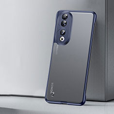 Coque Antichocs Rigide Sans Cadre Transparente Crystal Etui Housse H02 pour Huawei Honor 90 Pro 5G Bleu