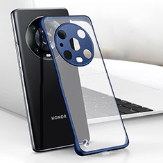 Coque Antichocs Rigide Sans Cadre Transparente Crystal Etui Housse H02 pour Huawei Honor Magic4 Pro 5G Bleu
