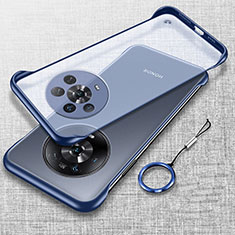 Coque Antichocs Rigide Sans Cadre Transparente Crystal Etui Housse H02 pour Huawei Honor Magic4 Ultimate 5G Bleu