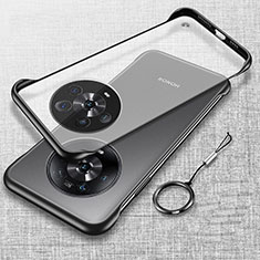 Coque Antichocs Rigide Sans Cadre Transparente Crystal Etui Housse H02 pour Huawei Honor Magic4 Ultimate 5G Noir