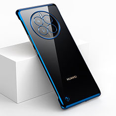 Coque Antichocs Rigide Sans Cadre Transparente Crystal Etui Housse H02 pour Huawei Mate 50 Bleu
