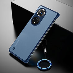 Coque Antichocs Rigide Sans Cadre Transparente Crystal Etui Housse H03 pour Huawei Nova 9 Bleu