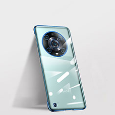 Coque Antichocs Rigide Sans Cadre Transparente Crystal Etui Housse pour Huawei Honor Magic4 Pro 5G Bleu