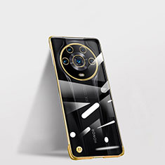 Coque Antichocs Rigide Sans Cadre Transparente Crystal Etui Housse pour Huawei Honor Magic4 Ultimate 5G Or