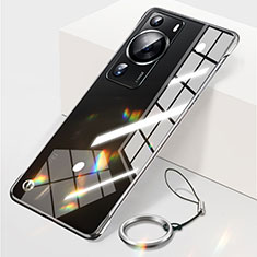 Coque Antichocs Rigide Sans Cadre Transparente Crystal Etui Housse pour Huawei P60 Noir