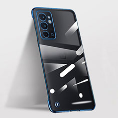 Coque Antichocs Rigide Sans Cadre Transparente Crystal Etui Housse pour OnePlus 9RT 5G Bleu