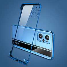 Coque Antichocs Rigide Sans Cadre Transparente Crystal Etui Housse pour Realme GT Neo 3T 5G Bleu